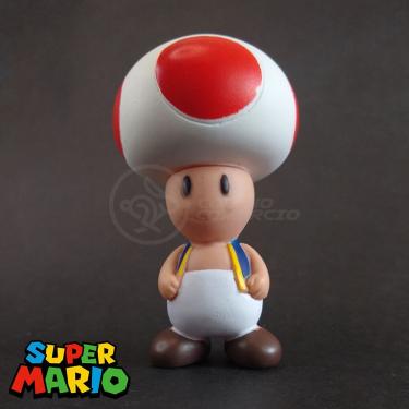 Imagem de Kit Boneco Colecion. Toad Cogum. 10Cm + Caneca Super Mario