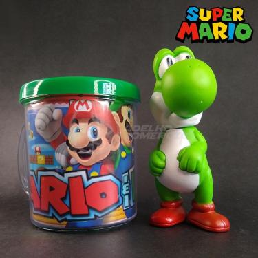 Imagem de Kit Boneco Colecion. Yoshi 10Cm + Caneca Super Mario 350Ml