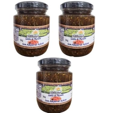 Imagem de Kit com 3 Geleia Diet sem Açúcar de Physalis Peruviana - 270g - Fazenda Sonnenhof