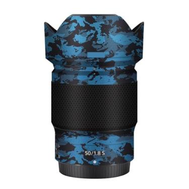 Imagem de Para Nikon Z 50mm F1.8S Adesivo de Lente de Câmera Revestimento Película Protetora Protetor Corporal Decalque Skin 50 1.8 (Azul Cavaleiro