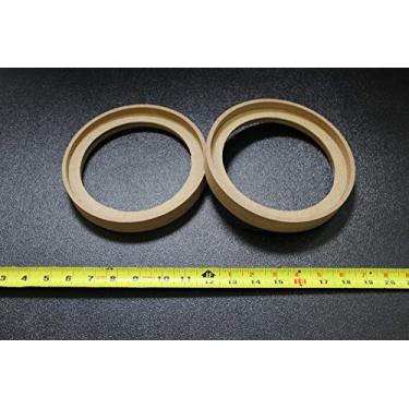 Imagem de 2 espaçadores de anel de alto-falante MDF 6,5 BZ moldura de madeira 3/4 TK fibra de vidro EE-RING6.5BZ