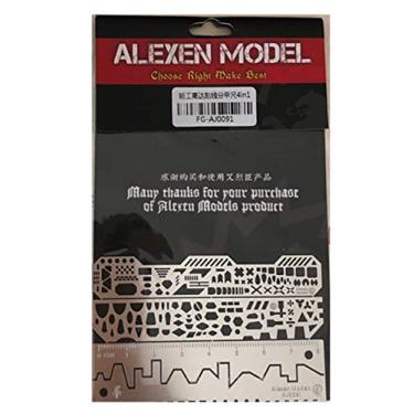 Imagem de Régua auxiliar de escultura de ferramenta Hobby para artesanato em aço inoxidável com orifício de perfuração para detalhe da linha de estribos 4 peças