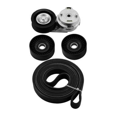 Imagem de GLOCRORET Kit de montagem de polia tensora de correia de transmissão 38382 adequado para Dodge Ram 1500/2500/3500 5.7L V8 HEMI 2003-2008 - Substitui 53032130AA, 53032130AC, 38058, 7PK2570