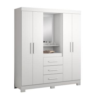 Imagem de Guarda-Roupa Capelinha 4 Portas e 3 Gavetas NT5015 Notável Móveis