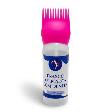 Imagem de Pente Frasco Aplicador de Tintura Pink 180ml - Santa Clara