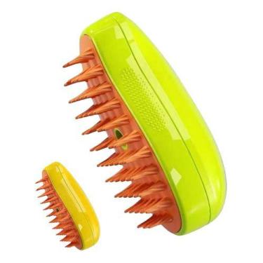 Imagem de Escova A Vapor 3 Em 1 Para Cachorros Gatos Pets Escova Vaporizada Pequ