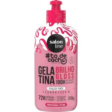 Imagem de Salon Line, Gelatina, Brilho Gloss, #TodeCacho, Fixação Forte, Vegano - Para Cabelos Ondulados, Cacheados e Crespos, 310g