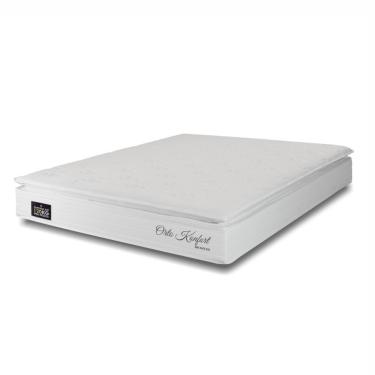 Imagem de Colchao Casal Hellen Orto Confort One Face D33 Branco Com Bege