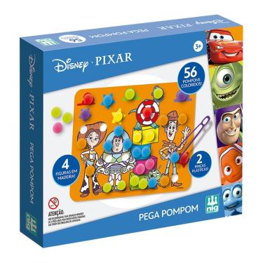 Imagem de Jogo Infantil Pega PomPom Desenhos Disney Pixar - Nig Brinquedos