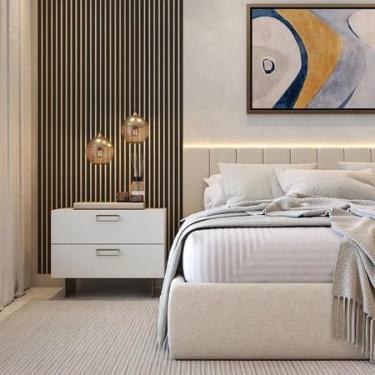 Imagem de Kit 100 Placas Ripada Painel Decorativo em Mdf - Premium 45x11cm (PRETO)