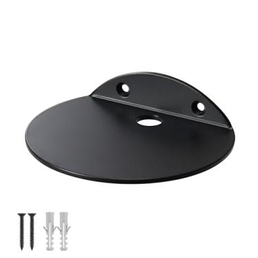 Imagem de YUjieSTC Pequena prateleira de parede, pequena prateleira flutuante de liga de alumínio de 3,0 mm, para banheiro, quarto, sala de estar, cozinha, escritório (preto 14,5 cm)