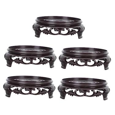 Imagem de Yardwe 5 Peças De Suportes Plástico Para Plantas, Base Vasos Flores, Suporte Aquários, Decoração Casa, 4"