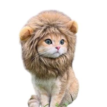 Imagem de Touca de Leão para Pets Fantasia Divertida para Gatos e Cães - anjo da
