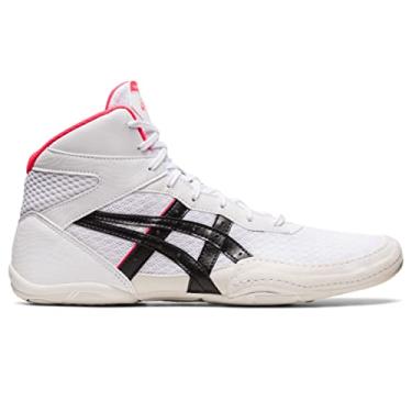 Imagem de ASICS Tênis de luta livre masculino Matflex 7, Branco/Diva Pink, 38