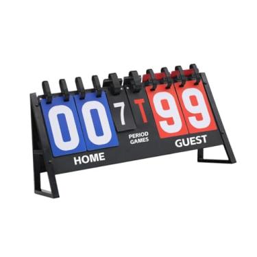 Imagem de Aymzbd Placar Flip, Acessório Scorekeeper, Placar Portátil para Badminton, Futebol, Pingue-pongue e Vôlei