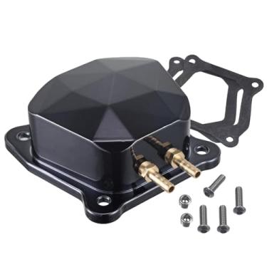 Imagem de Tampa de válvula em forma de diamante se encaixa no motor GX200 Clone Predator 212 Non-Hemi Predator 224 para Coleman BT200X CT200U CT200U-EX Baja MB165 MB200 Doodlebug Mini Bike Go Kart Preto