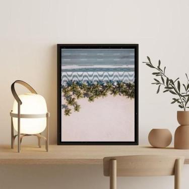 Imagem de Quadro Fotografia Copacabana Coqueiros 24X18Cm Madeira Bra - Quadros O