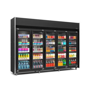 Imagem de Refrigerador Expositor Vertical 1960 Litros Preto 220V Gelopar GEAS-5P LB