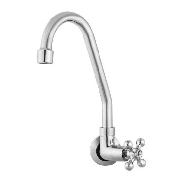 Imagem de Torneira Cozinha Parede Kelly Metais - Bica Móvel 1/4 Volta, 162 C33