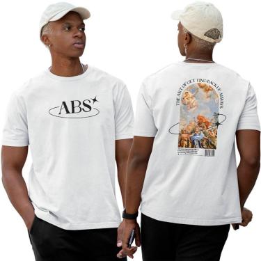 Imagem de Camiseta Algodão Basica‎ The Art Of Getting Back Up Abstract-Unissex