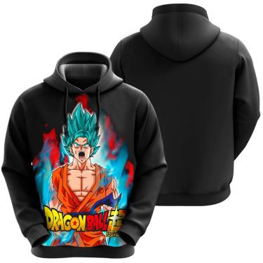 Imagem de Blusa Moletom Sublimação Blusão Full Print com Capuz Anime Novidade-Unissex