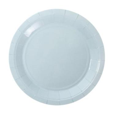 Imagem de Prato De Papel Silver Azul Bebê 18cm 10 Un - SILVER PLASTIC