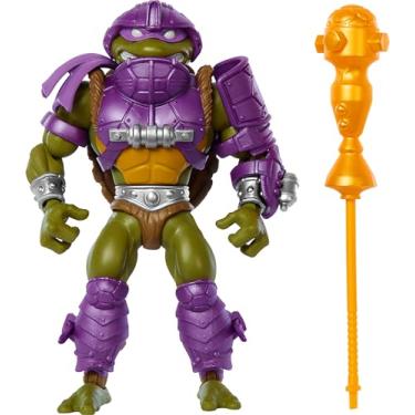 Imagem de Masters of the Universe Figura De Ação E Acessórios Origins Turtles Grayskull, Brinquedo Colecionável Donatello Com 16 Articulações, Crossover Tmnt Motu