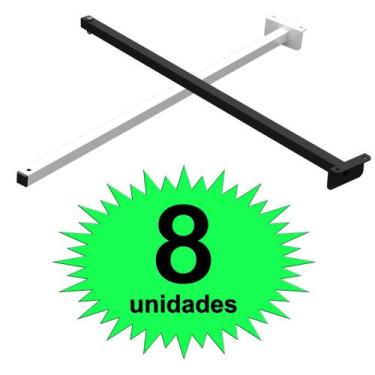 Imagem de 08 SUPORTES REFLETOR FACHADA BANNER BRAÇO 50cm 08 Cj - MULTIFORMA, Pre