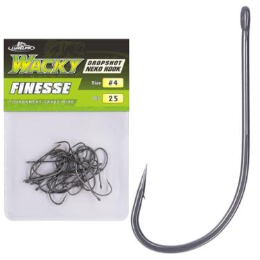 Imagem de Ganchos Drop Shot Wacky Rig Neko Bass Fishing Finesse Worm tamanho 2/0~#4 Pacote com 25 unidades (tamanho 4 pacotes com 25)