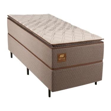 Imagem de Cama Box Conjugado Solteiro com Colchão (88x68x188) New Class Gazin CR35322 Cacau