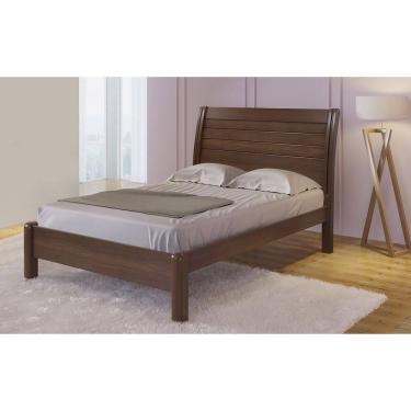 Imagem de Cama Casal 100% Mdf Plus 125cm X 150cm Jaspe Castanho