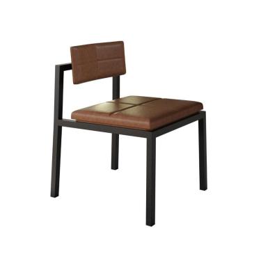 Imagem de Cadeira Noah Encosto Anatômico. Courino Whisky Courino Whisky