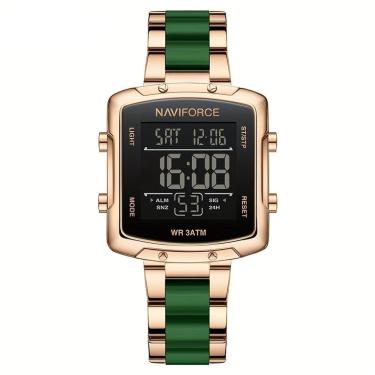 Imagem de Relógio Digital Feminino Fashion Design Simples Quadrado em Aço Inoxidavel