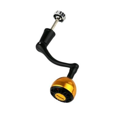 Imagem de oshhni Alça de carretel de pesca com braço oscilante único, peça de reposição faça você mesmo, punho ergonômico para água doce, água salgada, lago, ao ar, Ouro E Pequeno