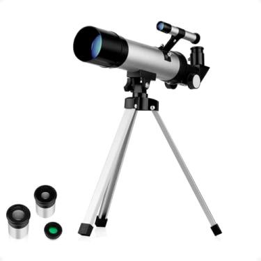 Imagem de Telescópio Astronômico F36050 Profissional, Luneta Portátil com Tripé e Acessórios, Kit Completo para Observação