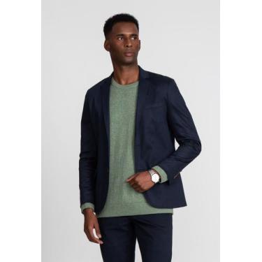 Imagem de Blazer Docthos Slim Sarja Liso, 029 azul noite, 46