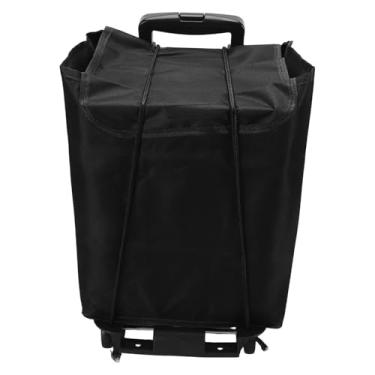 Imagem de ASHATA Carrinho de Compras Com Rodas, Carrinho de Supermercado Dobrável Com Alça Telescópica Ajustável, de Compras Móveis para Camping Lavanderia Jardim