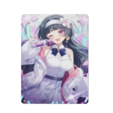 Imagem de Anime Sexy Bikini Hot Girl Pinup Girl Metal Tin Sign Wall Art Poster Decor for Home Bar Club Bedroom Bathroom Man Cave Otaku 30,5 x 40,6 cm, AF187