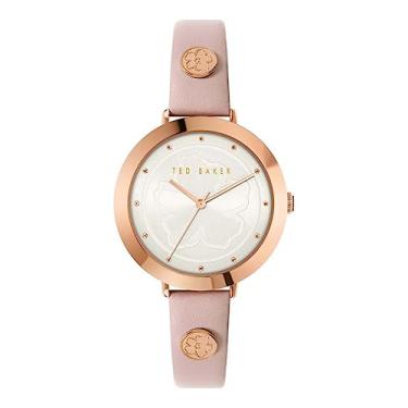Imagem de Ted Baker Relógio Ammy Magnolia com pulseira de couro rosa (modelo: BKPAMF2049I), rosa, One Size, Relógio com pulseira de couro 34 mm Ammy Magnolia 3H