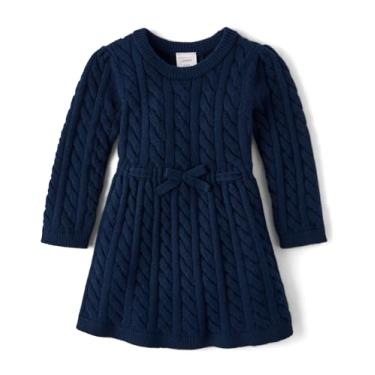 Imagem de Gymboree Vestido suéter de manga comprida para bebês meninas e recém-nascidos, Maré, 6-9 Meses