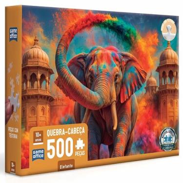 Imagem de Quebra-Cabeça Elefante 500 Peças - Toyster