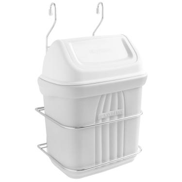 Imagem de Suporte Cromado C/ Lixeira Cesto 6,5 Litros P Barra 7232