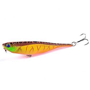 Imagem de ZZTWER Isca artificial, isca de pesca Crankbaits isca de pesca de robalo de superfície para andador de superfície wobblers artificiais