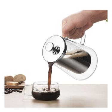 Imagem de Vortex XLYTB650 Cafeteira de vidro premium de camada dupla de 650 ml – Design elegante, resistente ao calor, perfeita para casa e escritório, capacidade para 2-3 xícaras