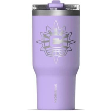 Imagem de Hydrapeak Copo WNBA Connecticut Sun de 740 ml oficialmente licenciado com tampa de canudo, compatível com porta-copos, copo isolado à prova de vazamento