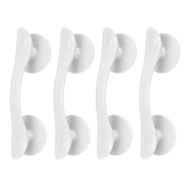 Imagem de AAPIE Maçaneta de porta deslizante 2 peças puxadores grandes de gaveta de armário de 190 mm Puxadores auxiliares de puxar puxador com ventosa puxador autoaderente preto para cômoda