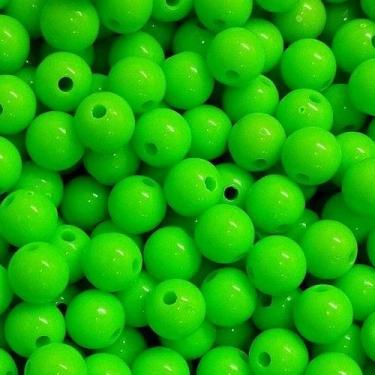 Imagem de BOLINHA DE RESINA Nº 08 (20 G) - LADEIRA BIJUTERIAS, VERDE NEON