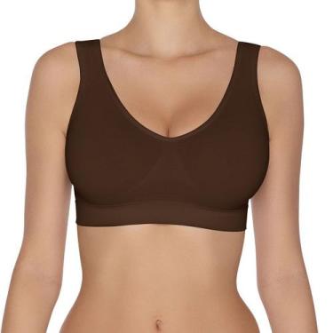 Imagem de Top Hanes Alças Largas sem Costura 5762 Café, Café, G