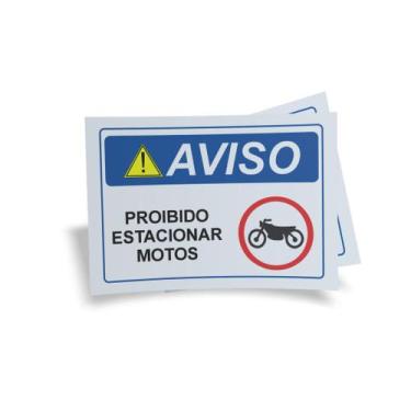Imagem de Kit 3 Placas sinalização 15x21cm EM PVC PL(334) Tema: Estacionamento M