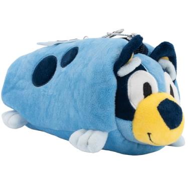 Imagem de AI ACCESSORY INNOVATIONS Estojo de armazenamento multifuncional de pelúcia macia Bluey, pingente de bolsa de pelúcia infantil com recursos 3D, azul